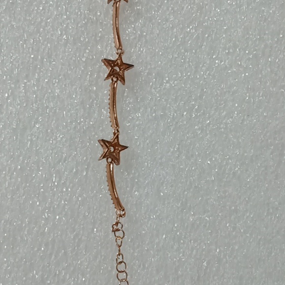 Sterling Silver Stamped, Rose Gold Choker #349 - Picture 10 of 13